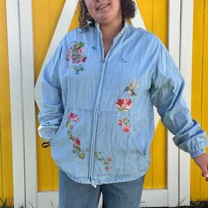tutti plus size light wash denim jacket size 2x